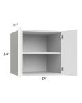 Milan White Matte 24x24x24 Wall Cabinet