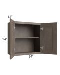 Natural Grey Shaker 24x24 Wall Cabinet