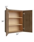 Midtown Mocha Shaker 24x30 Wall Cabinet