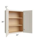 Asheville Cloud Shaker 24x30 Wall Cabinet 
