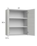 Euro White Grain 24x30-1/4 Wall Cabinet