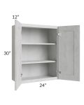 Heather Grey Shaker 24x30 Wall Cabinet