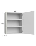 Euro Gloss White 24x30-1/4 Wall Cabinet with 1 Door