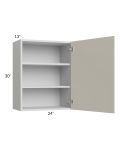 Milan Beige Matte 24x30 Wall Cabinet (1 door)