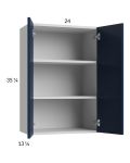 Harbor Navy 24x35-1/4 Wall Cabinet