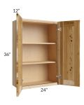 Prairie Shaker 24x36 Wall Cabinet