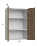 Milan Pecan 24x36 Wall Cabinet