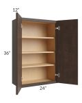 Vienna Kona Brown 24x36 Wall Cabinet