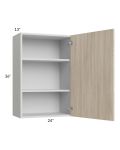 Milan Natural 24x36 Wall Cabinet (1 door)
