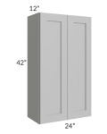 Midtown Painted Grey Shaker 24x42 Wall Cabinet