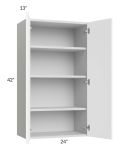 Milan White Matte 24x42 Wall Cabinet