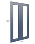 Portland Navy Blue 24x42 Glass Doors Only with Glass Included 