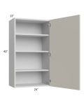 Milan Beige Matte 24x42 Wall Cabinet (1 door)