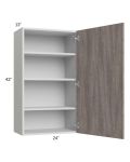 Milan Hazel 24x42 Wall Cabinet (1 door)