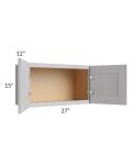 Midtown Light Grey Shaker 27x15 Wall Cabinet