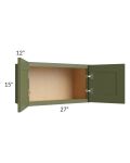 Midtown Hunter Green Shaker 27x15 Wall Cabinet