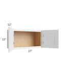 Salem White 27x15 Wall Cabinet