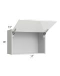 Milan White Gloss 27x18 Lift-Up Door Wall Cabinet