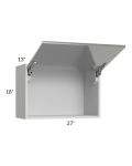 Milan Grey Gloss 27x18 Lift-Up Door Wall Cabinet
