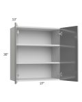 Milan Grey Gloss 27x30 Wall Cabinet