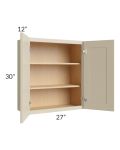 Stratton Khaki Shaker 27x30 Wall Cabinet