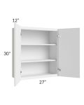 Portland White 27x30 Wall Cabinet