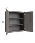 Providence Slate Grey 27x30 Wall Cabinet