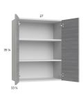 Euro Grey 27x35-1/4 Wall Cabinet