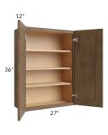 Midtown Mocha Shaker 27x36 Wall Cabinet