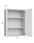 Milan White Gloss 27x36 Wall Cabinet