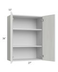 Milan Cream 27x36 Wall Cabinet