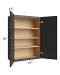 Vienna Black 27x36 Wall Cabinet