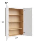 Brighton White Shaker 27x42 Wall Cabinet