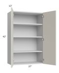 Milan Beige Matte 27x42 Wall Cabinet