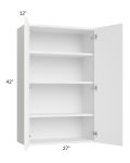 Venetian White Gloss 27x42 Wall Cabinet
