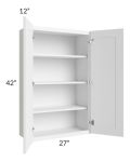 Dakota White 27x42 Wall Cabinet