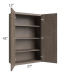 Providence Natural Grey 27x42 Wall Cabinet 