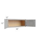 Gramercy Grey Mist 30x12 Wall Cabinet