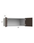 Milan Cafe 30x12x24 Wall Cabinet