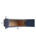 Bayville Blue 30x12x24 Wall Cabinet