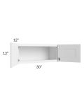 Providence White 30x12 Wall Cabinet