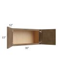 Midtown Mocha Shaker 30x15 Wall Cabinet