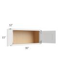Bayville White 30x15 Wall Cabinet