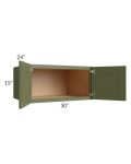 Midtown Hunter Green Shaker 30x15x24 Wall Cabinet