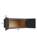 Midtown Black Shaker 30x15x24 Wall Cabinet