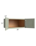 Midtown Pistachio Green Shaker 30x15x24 Wall Cabinet