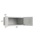 Heather Grey Shaker 30x15x24 Wall Cabinet
