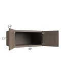 Providence Natural Grey 30x15x24 Wall Cabinet