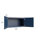 Portland Navy Blue 30x15 Wall Cabinet
