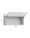 Milan White Gloss 30x15 Lift-Up Door Wall Cabinet